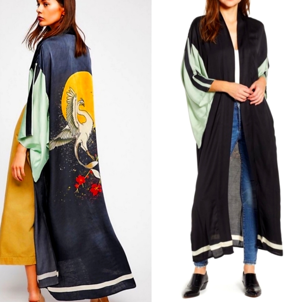Free People Rising Sun Kimono